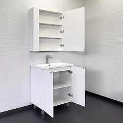 Фото Тумба с раковиной Comforty Лима 70 белый матовый