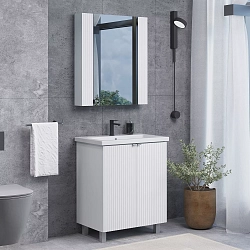 Фото Тумба с раковиной Comforty Лима 70 белый матовый