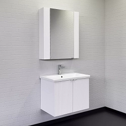 Фото Тумба с раковиной Comforty Лима 70П белый матовый