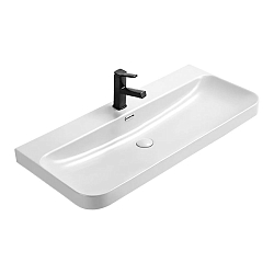 Фото Тумба с раковиной Comforty Мадрид 100M серый шёлк