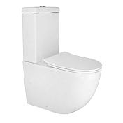 Унитаз-компакт Azario Renda AZ-8693 безободковый , изображение 1