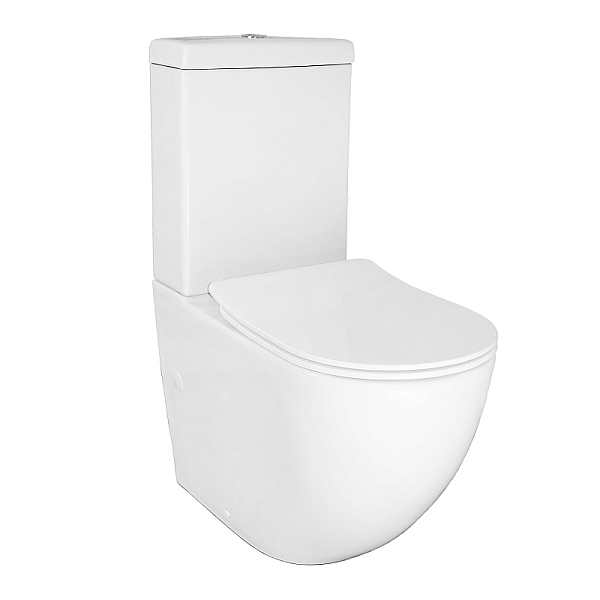 Унитаз-компакт Azario Renda AZ-8693 безободковый , изображение 2