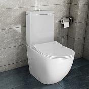 Унитаз-компакт Azario Renda AZ-8693 безободковый , изображение 14