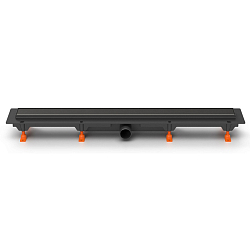 Фото Душевой лоток Azario D40 Klasik AZ-CH 850 KC с черной решеткой 85 см