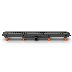 Фото Душевой лоток Azario D50 Medium AZ-CH 750/50 MC с черной решеткой 75 см