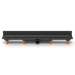 Фото Душевой лоток Azario D40 Klasik AZ-CH 850 KC2 с черной решеткой 85 см