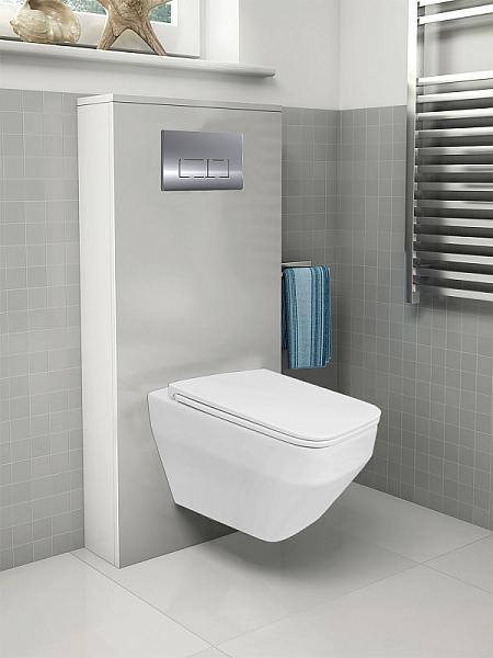 Унитаз подвесной Azario Moneo AZ-0062 безободковый , изображение 12