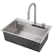 Изображение Мойка кухонная Abber Wasser Kreis AF2194SP сатин Мойка кухонная Abber Wasser Kreis AF2194SP сатин , изображение 2