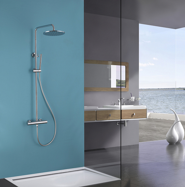 Душевая стойка Abber Wasser Kreis AF8160 хром , изображение 2
