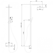 Душевая стойка Abber Wasser Kreis AF8160 хром , изображение 3