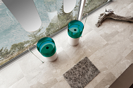 Раковина Abber Kristall AT2701White-Aquamarin-H 45 см , изображение 3