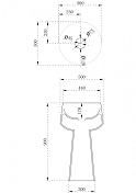 Изображение Раковина Abber Stein AS2508 50 см Раковина Abber Stein AS2508 50 см , изображение 4