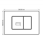 Кнопка смыва Abber AC0122S хром , изображение 4